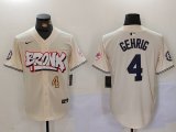 Cheap Men's New York Yankees #4 Lou Gehrig Cream Limited Stitched Baseball Jerseys