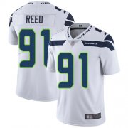 Wholesale Cheap Nike Seahawks #91 Jarran Reed White Men's Stitched NFL Vapor Untouchable Limited Jersey