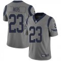 Wholesale Cheap Nike Rams #23 Cam Akers Gray Youth Stitched NFL Limited Inverted Legend Jersey