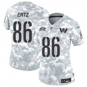 Cheap Women\'s Washington Commanders #86 Zach Ertz 2024 F.U.S.E Arctic Camo Salute To Service(Run Small)