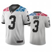 Wholesale Cheap Carolina Panthers #3 Will Grier White Vapor Limited City Edition NFL Jersey