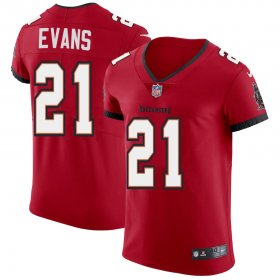 Wholesale Cheap Tampa Bay Buccaneers #21 Justin Evans Men\'s Nike Red Vapor Elite Jersey