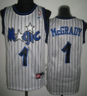 Wholesale Cheap Orlando Magic #1 Tracy McGrady White Swingman Throwback Jersey