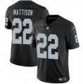 Cheap Men's Las Vegas Raiders #22 Alexander Mattison Black 2024 Vapor Football Stitched Jersey