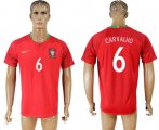 Wholesale Cheap Portugal #6 Carvalho Home Soccer Country Jersey