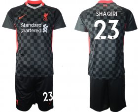 Wholesale Cheap Men 2020-2021 club Liverpool Second away 23 black Soccer Jerseys