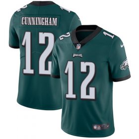 Wholesale Cheap Nike Eagles #12 Randall Cunningham Midnight Green Team Color Men\'s Stitched NFL Vapor Untouchable Limited Jersey