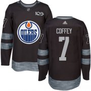 Wholesale Cheap Adidas Oilers #7 Paul Coffey Black 1917-2017 100th Anniversary Stitched NHL Jersey