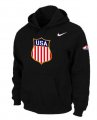 Wholesale Cheap Team USA Hockey Winter Olympics KO Pullover Performance NHL Hoodie Black