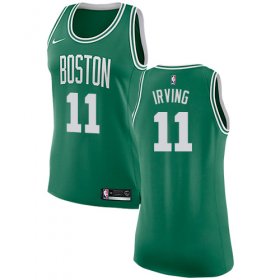 Wholesale Cheap Nike Boston Celtics #11 Kyrie Irving Green Women\'s NBA Swingman Icon Edition Jersey