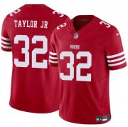 Cheap Men's San Francisco 49ers #32 Patrick Taylor Jr Red 2024 F.U.S.E. Vapor Untouchable Limited Stitched Football Jersey