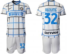 Wholesale Cheap Men 2020-2021 club Inter milan away 32 white Soccer Jerseys