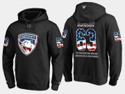 Wholesale Cheap Panthers #63 Evgenii Dadonov NHL Banner Wave Usa Flag Black Hoodie