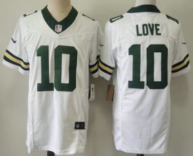 Men\'s Green Bay Packers #10 Jordan Love White 2023 FUSE Limited Stitched Jersey