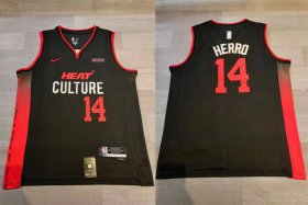 Cheap Miami 14 Tyler Herro Black Nike 2023-24 City Edition Swingman Jersey