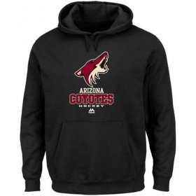 Wholesale Cheap Arizona Coyotes Majestic Critical Victory VIII Fleece Hoodie Black