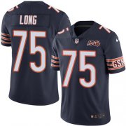 Wholesale Cheap Nike Bears #75 Kyle Long Navy Blue Team Color Men's 100th Season Stitched NFL Vapor Untouchable Limited Jersey