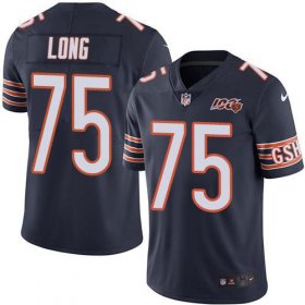 Wholesale Cheap Nike Bears #75 Kyle Long Navy Blue Team Color Men\'s 100th Season Stitched NFL Vapor Untouchable Limited Jersey