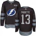 Cheap Adidas Lightning #13 Cedric Paquette Black 1917-2017 100th Anniversary Stitched NHL Jersey