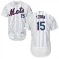 Wholesale Cheap Mets #15 Tim Tebow White(Blue Strip) Flexbase Authentic Collection Stitched MLB Jersey