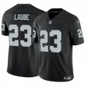 Cheap Men's Las Vegas Raiders #23 Dylan Laube Black 2024 F.U.S.E Vapor Stitched Football Jersey