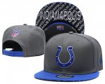 Wholesale Cheap Colts Team Logo Gray Blue Adjustable Hat TX