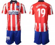 Wholesale Cheap Men 2020-2021 club Atletico Madrid home 19 red Soccer Jerseys