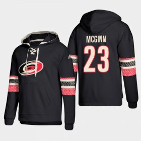 Wholesale Cheap Carolina Hurricanes #23 Brock McGinn Black adidas Lace-Up Pullover Hoodie