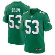 Cheap Men's Philadelphia Eagles #53 Zack Baun Kelly Green Vapor Limited Jersey