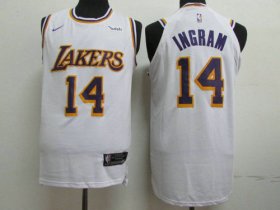 Wholesale Cheap Lakers 14 Brandon Ingram White 2018-19 Nike Authentic Jersey