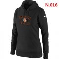 Wholesale Cheap Women's Nike Cincinnati Bengals Heart & Soul Pullover Hoodie Black