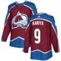 Wholesale Cheap Adidas Avalanche #9 Paul Kariya Burgundy Home Authentic Stitched NHL Jersey