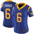 Wholesale Cheap Nike Rams #6 Johnny Hekker Royal Blue Alternate Women's Stitched NFL Vapor Untouchable Limited Jersey