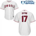 Wholesale Cheap Angels of Anaheim #17 Shohei Ohtani White New Cool Base Stitched MLB Jersey