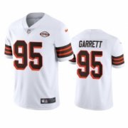 Wholesale Cheap Cleveland Browns 95 Myles Garrett Nike 1946 Collection Alternate Vapor Limited NFL Jersey White