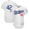 Wholesale Cheap Los Angeles Dodgers #42 Majestic 2019 Jackie Robinson Day Flex Base Jersey White