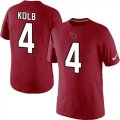 Wholesale Cheap Nike Arizona Cardinals #4 Kevin Kolb Pride Name & Number NFL T-Shirt Red