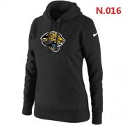 Wholesale Cheap Women's Jacksonville Jaguars Logo Pullover Hoodie Black