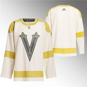 Cheap Men\'s Vegas Golden Knights Blank Cream 2024 Winter Classic Primegreen Stitched Jersey