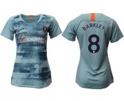 Wholesale Cheap Women's Chelsea #8 Barkley Third Soccer Club Jersey