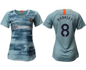 Wholesale Cheap Women\'s Chelsea #8 Barkley Third Soccer Club Jersey