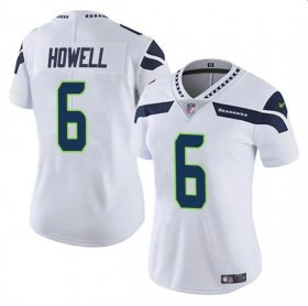 Cheap Women\'s Seattle Seahawks #6 Sam Howell White Vapor Limited Football Stitched Jersey