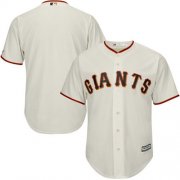 Wholesale Cheap Giants Blank Cream Cool Base Stitched Youth MLB Jersey