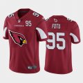 Wholesale Cheap Arizona Cardinals #95 Leki Fotu Red Men's Nike Big Team Logo Player Vapor Limited NFL Jersey