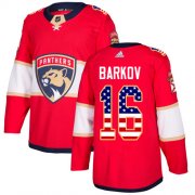 Wholesale Cheap Adidas Panthers #16 Aleksander Barkov Red Home Authentic USA Flag Stitched Youth NHL Jersey