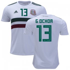 Wholesale Cheap Mexico #13 G.Ochoa Away Kid Soccer Country Jersey