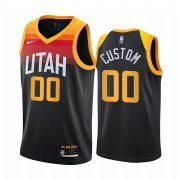 Wholesale Cheap Men's Nike Jazz Custom Personalized Black NBA Swingman 2020-21 City Edition Jersey