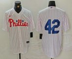 Cheap Men's Philadelphia Phillies #42 Jackie Robinson White Cool Base Stitched Jersey