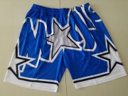 Wholesale Cheap Men's Orlando Magic Blue Big Face Mitchell Ness Hardwood Classics Soul Swingman Throwback Shorts