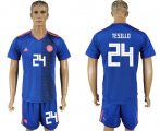 Wholesale Cheap Colombia #24 W.Tesillo Away Soccer Country Jersey